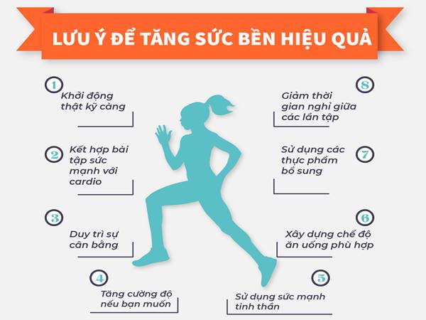 Cách tăng sức bền hiệu quả